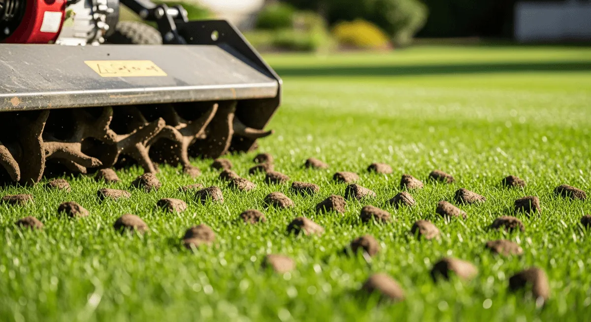 Professional lawn aeration services